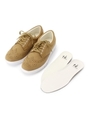 スエード調ウィングチップスニーカー/ベージュ(052)