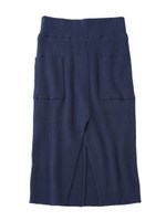 ＳＡＬＯＮ　ｂｙ　ＰＪ／ワイドリブニットミモレスカート/ネイビー