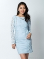 スカラップレース[DRESS]/サックス
