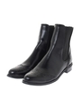 【AZUL by moussy】サイドゴアウィングチップショートブーツ/BLK