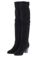 【AZUL by moussy】ストレッチニーハイブーツ/BLK