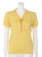 【Aunt Marie's】リボンプルオーバー/YEL