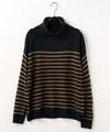 タートルネックニット(無地/ボーダー)