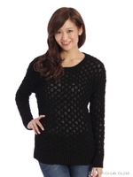 ラーベン編みニット/グレー