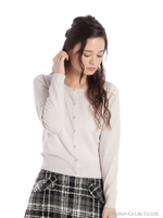 あったか保湿ビジューカーデ 1/ラベンダー