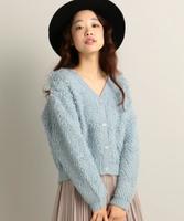 ループヤーンVネックカーディガン