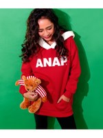 【ANAP】ANAPロゴボア付フーディー/RD