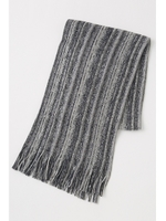 【AZUL by moussy】引き揃えラッセルマフラー/GRY