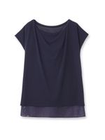 インナータンクトップ付きプルオーバー/ブルー系(094)