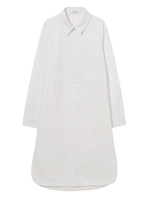 裾スリットシャツワンピース/WHITE