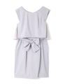 PLEATED COCOON DRESS/ネイビー(120)