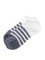 【AZUL by moussy】アンクルソックスボーダー/WHT