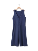 ◆ジョーゼットワイドサロペット/サンドベージュ(053)