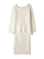 ゆるニット×タイトスカート　セットアップ/グレー(020)