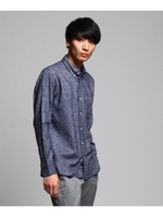 マイクロネップ起毛ボタンダウンシャツ/オフホワイト(003)