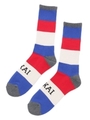 LA315100 STRIPE SOCK/BLUE