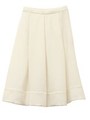 タックフレアスカート/ホワイト
