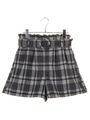 チェックショートパンツ/Black Watch Green