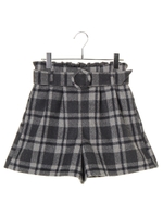 チェックショートパンツ/Black Watch Green