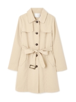 強撚シングルトレンチコート/ベージュ(040)