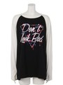 Don't look backラブランTシャツ/トップグレー
