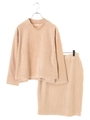 カットコーデュロイセットアップ/ベージュ