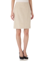 ビーバーメルトンクロスステッチスカート差込/カーキ(180)