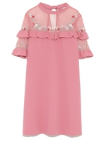 刺繍ワンピース/BLK