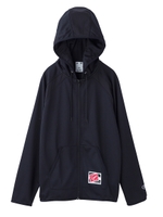 MESH SWEAT ZIP HOODIE/ライトブルー