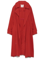 【emmi atelier】モッズトレンチコート/BLUxOWHT