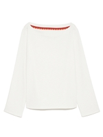 ボートネックカットトップス/OWHT