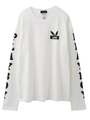 【X-girl×PLAYBOY】 SLEEVE LOGO L/S TEE/ホワイト