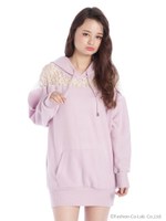 レースドルマンパーカー/ホワイト