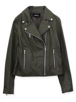 W ZIP ライダース/KHAKI