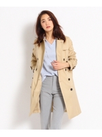 【VERY4月号掲載】[S]【撥水・花粉付着防止・軽量蓄熱保温】ベーシックトレンチコート/ネイビー(093)