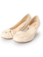 ◆スムースひねりパンプス/ベージュ系(053)