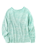 PEACH JOHN/テープヤーンオープンバックニット/ミント