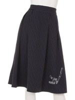 コビニャーストライプリバーシブルスカート/アイボリー