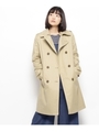 【花粉防止&撥水加工】2WAYトレンチコート/ベージュ(052)