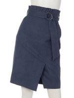 ラップ風タイトスカート(ネイビー)/ネイビー