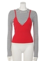 レイヤード CAMI HG TOPS/RED