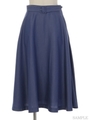デニムサーキュラースカート/赤