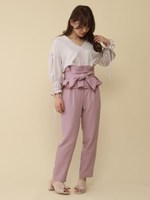 ベルト付2wayパンツ/ラベンダー