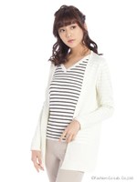 ロングカーデ/ホワイト