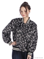 総柄リバーシブルブルゾン/シロ