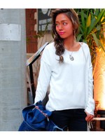 【anap mimpi】キリッパナシサマーニットトップス/GRY