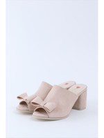 フロントリボンミュール/ライトベージュ