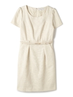 ラメツィードワンピース/ピンク(090)