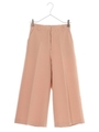 ワイドクロップドパンツ/ピンク