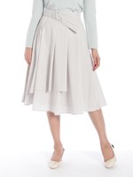 ウエストベルトミディースカート/クロ